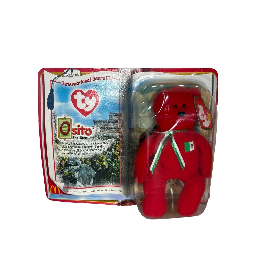 Ty McDonald's Osito Bear Teenie Beanie Baby 2000 Mexico